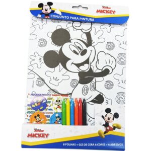 Brinquedo para Colorir Kit Pintura Mickey 26X19 20PCS - Imagem 1