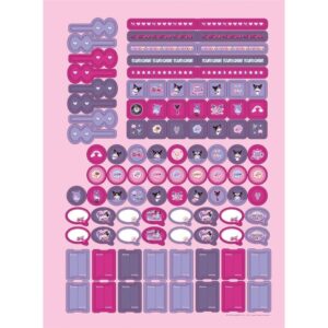 Caderno 01X1 Capa Dura Kuromi 80 Fls. I.a - Imagem 4