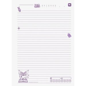 Caderno 10X1 Capa Dura Kuromi 160FLS. I.a - Imagem 7