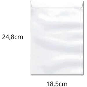 Envelope Saco Branco 185X248 90GRS. Of 24 - Imagem 1