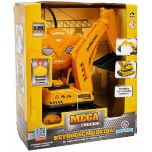 Carrinho Controle Remoto Retroescaveira 1:20 2FUNC/Pilh - Imagem 4