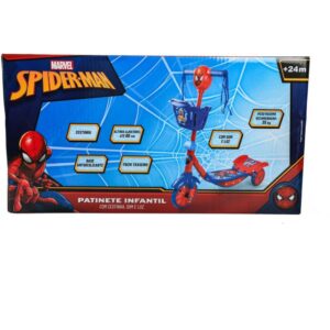 Patinete Spider Man C/Luz/Som/Cestinha - Imagem 5