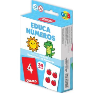 Jogo de Cartas Educa Numeros 34 Cartas - Imagem 1