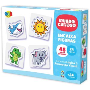 Brinquedo Pedagogico Encaixa Figuras 48 Pcs - Imagem 1