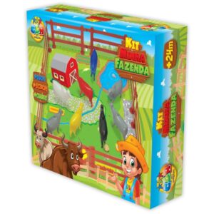 Miniatura Colecionavel Fazendinha 16PCS + Cenario - Imagem 1