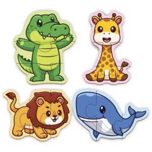 Brinquedo Pedagogico Monta Bichinhos 28 Pcs - Imagem 2