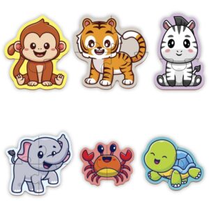 Brinquedo Pedagogico Monta Bichinhos 28 Pcs - Imagem 3