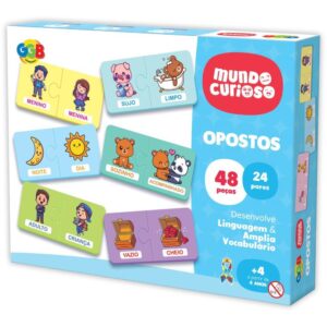 Brinquedo Pedagogico Opostos 48 Pcs - Imagem 1