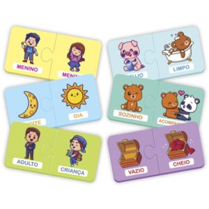 Brinquedo Pedagogico Opostos 48 Pcs - Imagem 3