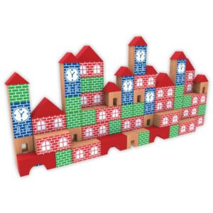 Brinquedo Pedagogico Madeira Pequeno Engenheiro 100PCS - Imagem 2