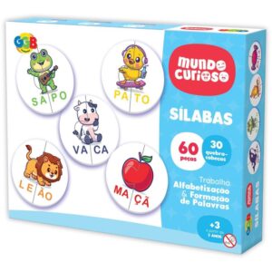 Brinquedo Pedagogico Silabas 60 Pcs - Imagem 1