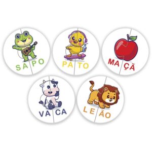 Brinquedo Pedagogico Silabas 60 Pcs - Imagem 2