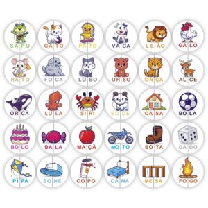Brinquedo Pedagogico Silabas 60 Pcs - Imagem 3