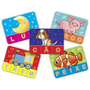 Brinquedo Pedagogico Soletrando 72 Pcs - Imagem 2