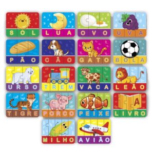 Brinquedo Pedagogico Soletrando 72 Pcs - Imagem 3