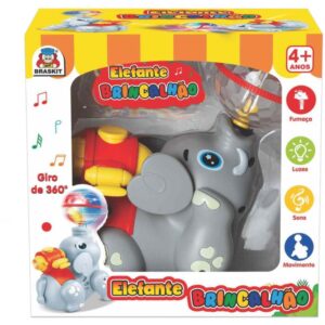 Brinquedo para Bebe Elefante Brincalhao C/Luzes - Imagem 1
