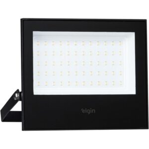 Refletor de LED Projetor LED 100W 6500K Preto - Imagem 1
