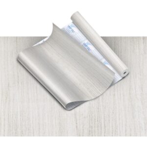 Plastico Adesivo 45CMX10M Madeira Patina Branco - Imagem 1
