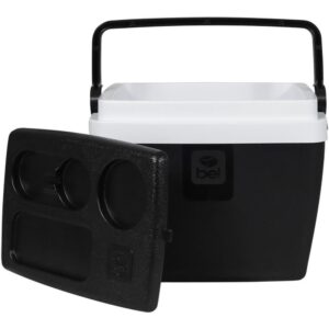 Caixa Termica 12L C/Alca e Suporte Pto/Branc - Imagem 1