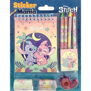 Livro Infantil Colorir Sticker Mania Stitch 9PCS - Imagem 1
