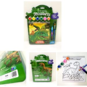 Livro Aquarela Dinossauros C/Guache e Giz - Imagem 3