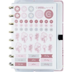 Caderno Inteligente A5 Pink Blossom By Sof 80FLS. - Imagem 2