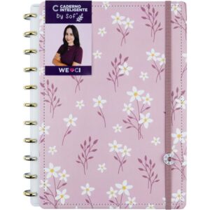 Caderno Inteligente Grande Pink Blossom By Sof 80FLS. - Imagem 7