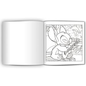 Livro de Colorir Stitch Comfy Relax 24P 21X21CM - Imagem 3