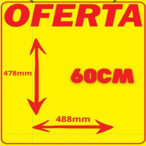 Cartaz para Marcacao Oferta Amarelo 60CM - Imagem 1