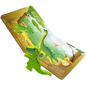 Livro Quebra-Cabeca Madeira Dinossauro 20,5X20,5CM - Imagem 2