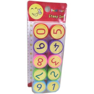 Carimbo Pedagogico Numeros 10 Pecas - Imagem 1