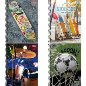 Caderno 12X1 Capa Dura Zoom+ 240FLS. Masculino - Imagem 1