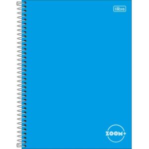 Caderno 01X1 Capa Dura Zoom+ 96FLS. Azul - Imagem 1