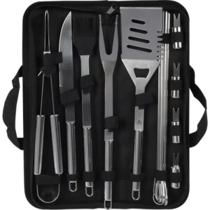 Faca Kit Churrasco Inox 16PCS - Imagem 1