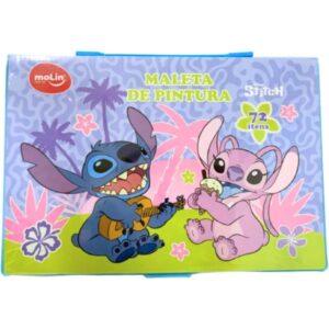 Maleta para Pintura Stitch Plast. 72 Itens - Imagem 2