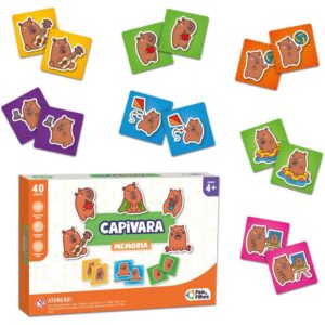 Jogo da Memoria Capivara 40 Pecas - Imagem 2
