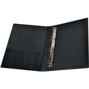 Fichario de PVC 4 Argolas 40MM Preto - Imagem 2