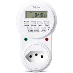 Timer Temporizador Digital 10A 2P+ T - Imagem 1