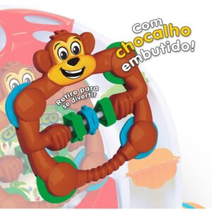 Andador Baby Walker Rosa C/Som - Imagem 3