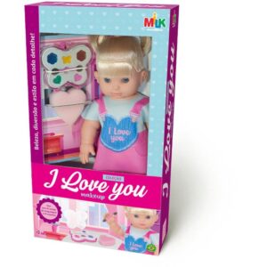 Boneca I Love You 34CM C/Maquiagem - Imagem 1