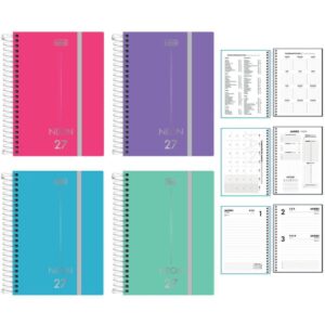 Agenda 2027 Neon PP Esp 176FLS 117X164MM - Imagem 1