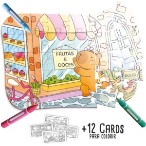 Quebra-Cabeca Madeira Capivara para Colorir 30PCS - Imagem 2