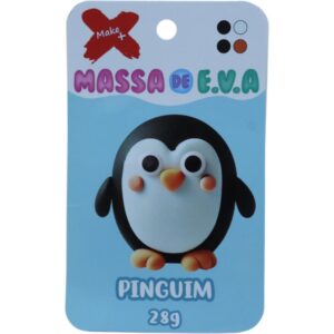 Massa de Eva Criativa Pinguim C/04 Cores 28 G - Imagem 1