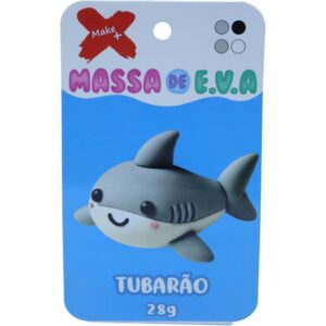Massa de Eva Criativa Tubarao C/04 Cores 28 G - Imagem 1