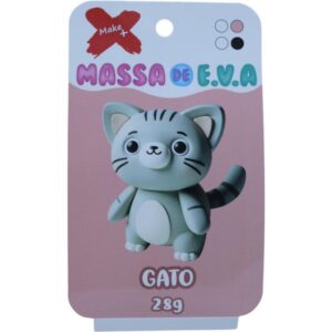 Massa de Eva Criativa Gato C/04 Cores 28 G - Imagem 1