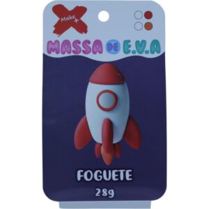 Massa de Eva Criativa Foguete C/04 Cores 28 G - Imagem 1