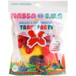 Massa de Eva Criativa Transporte C/Molde 60G - Imagem 1