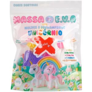 Massa de Eva Criativa Unicornio C/Molde 60G - Imagem 1
