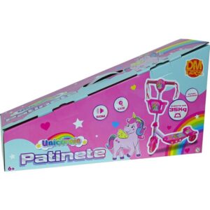 Patinete Unicornio C/Luz,som e Cesta - Imagem 2