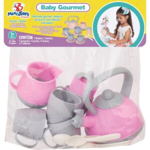 Brincando de Casinha Jogo de Cha Baby Gourmet Rosa - Imagem 6